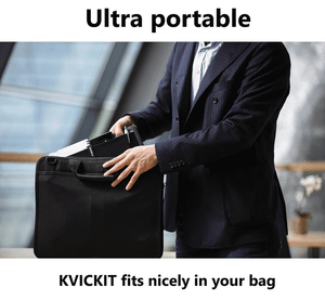 KVICKIT IS THE BEST LAPTOP BAG ORGANIZER , IT IS ALSO THE SUPER LIGHTWEIGHT LAPTOP ORGANIZER, YET SUPER VERSATILE AND ULTRA PORTABLE, KVICKIT FITS NICELY IN YOUR BAG.